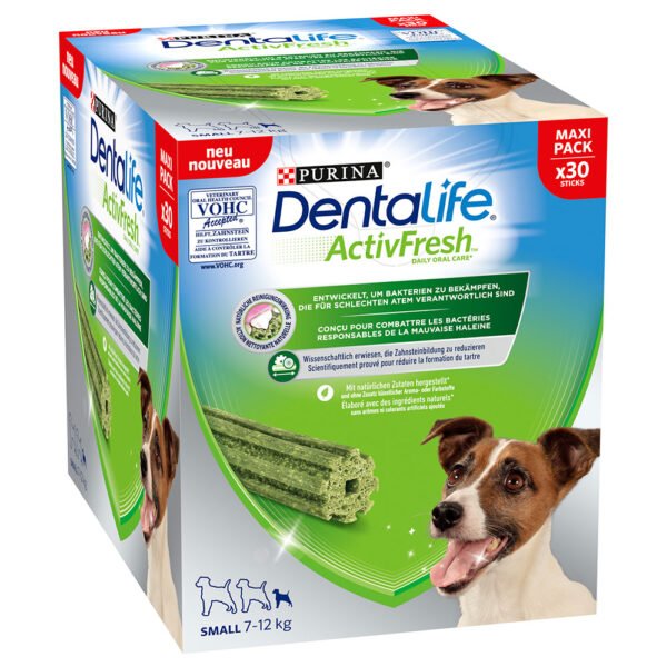 Purina Dentalife pamlsky 3 x balení - 2 + 1 zdarma - Dentalife Active Fresh pro malé psy 3 x 30 kusů