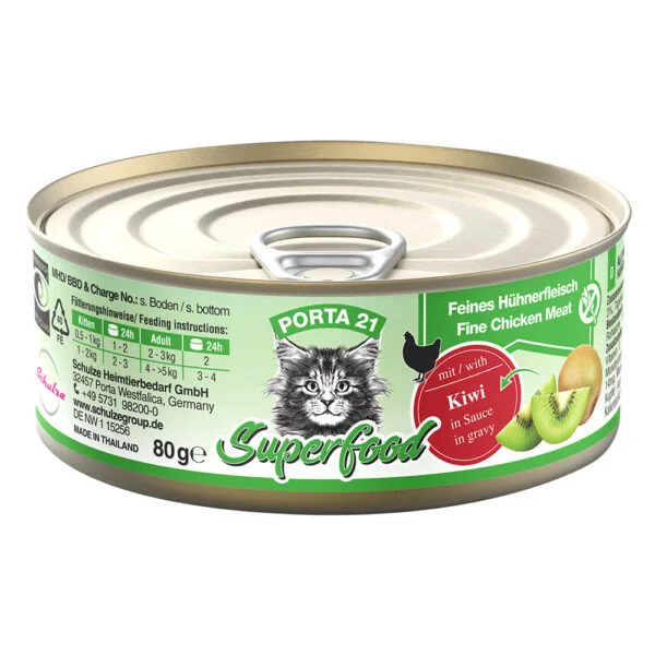 Porta 21 Superfood 6 x 80 g - kuřecí a kiwi