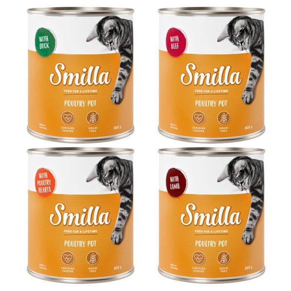 Smilla drůbeží konzerva 24 x 800 g - mix 4 druhy - drůbeží s kachnou