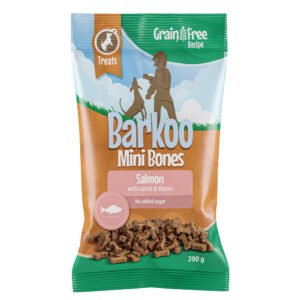 Barkoo Mini Bones (semi–moist) 200 g – receptura bez obilovin - s lososem