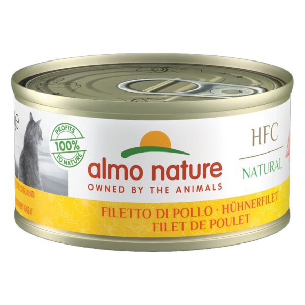 Almo Nature HFC Natural 6 x 70 g - kuřecí filety