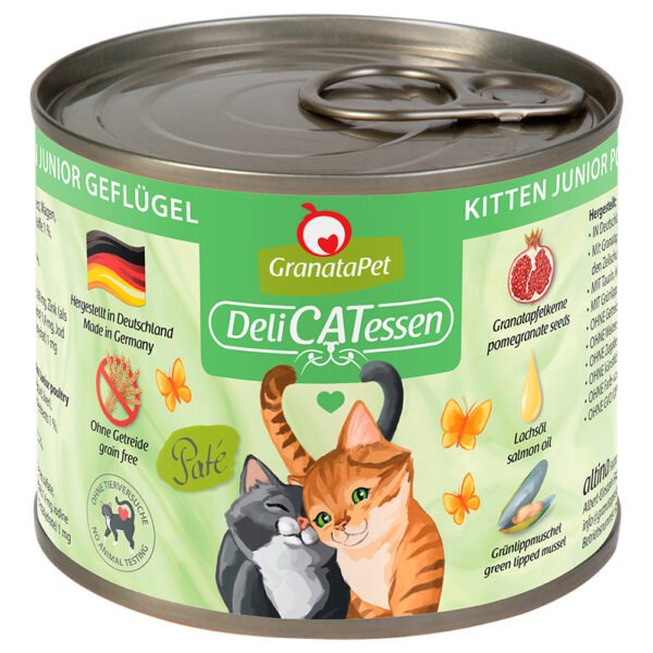 GranataPet DeliCatessen 6 x 200 g - Kitten: drůbeží