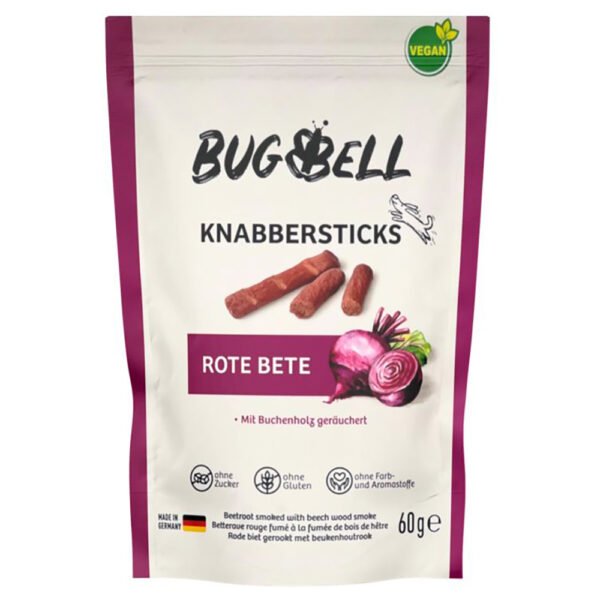 BugBell tyčinky s červenou řepou - Výhodné balení: 4 x 60 g