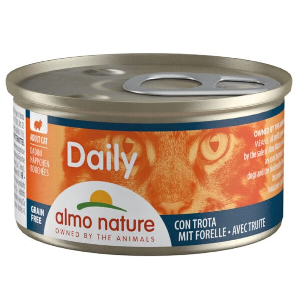 Almo Nature Daily Menu 6 x 85 g - Kousky se pstruhem