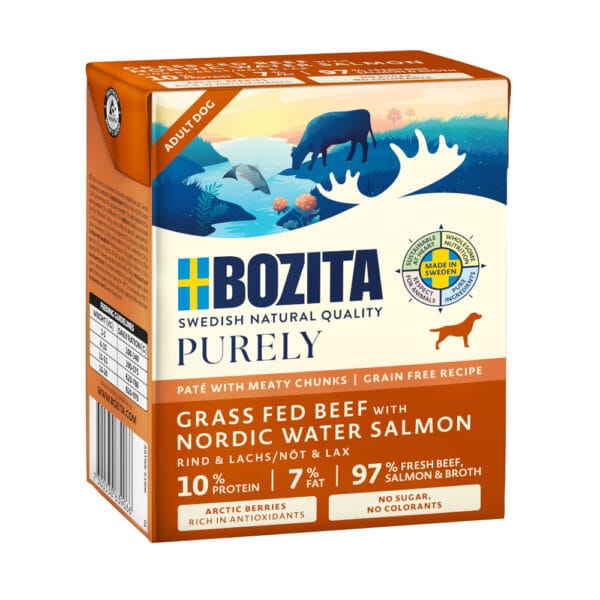 Bozita Purely Paté 6 ks (6 x 370 g) - s lososem